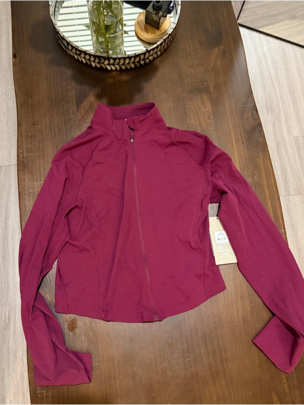 Avia Nation Women's Zip Jacket in Deep Berry